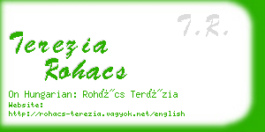 terezia rohacs business card